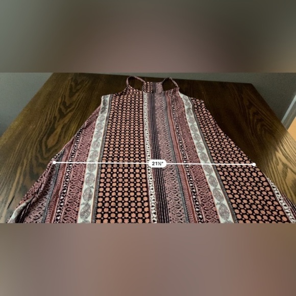 Rachel Zoe Racerback Mini Dress with Built in Bra Size Medium women’s boho Aztec - Picture 14 of 15